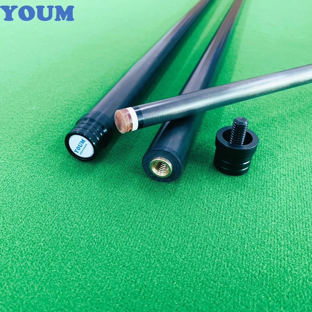 

Carbon Fiber Cue Shaft 100% Black Technology 1/2 Split Billiard Cue Stick Front Part Punch/Break Cue Juma Ferrule Snooker&Pool