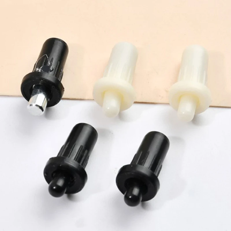 10 buah aksesori perangkat keras furnitur konektor poros pusat Bawah atas Pin pegas pintu kabinet pegas penyangga tersembunyi