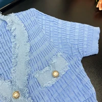 YuooMuoo 2026 New Arrival Women Knitted Long Dress Elegant V-neck Single-breasted Split Sweater Dress Office Lady Vestidos - Image 3
