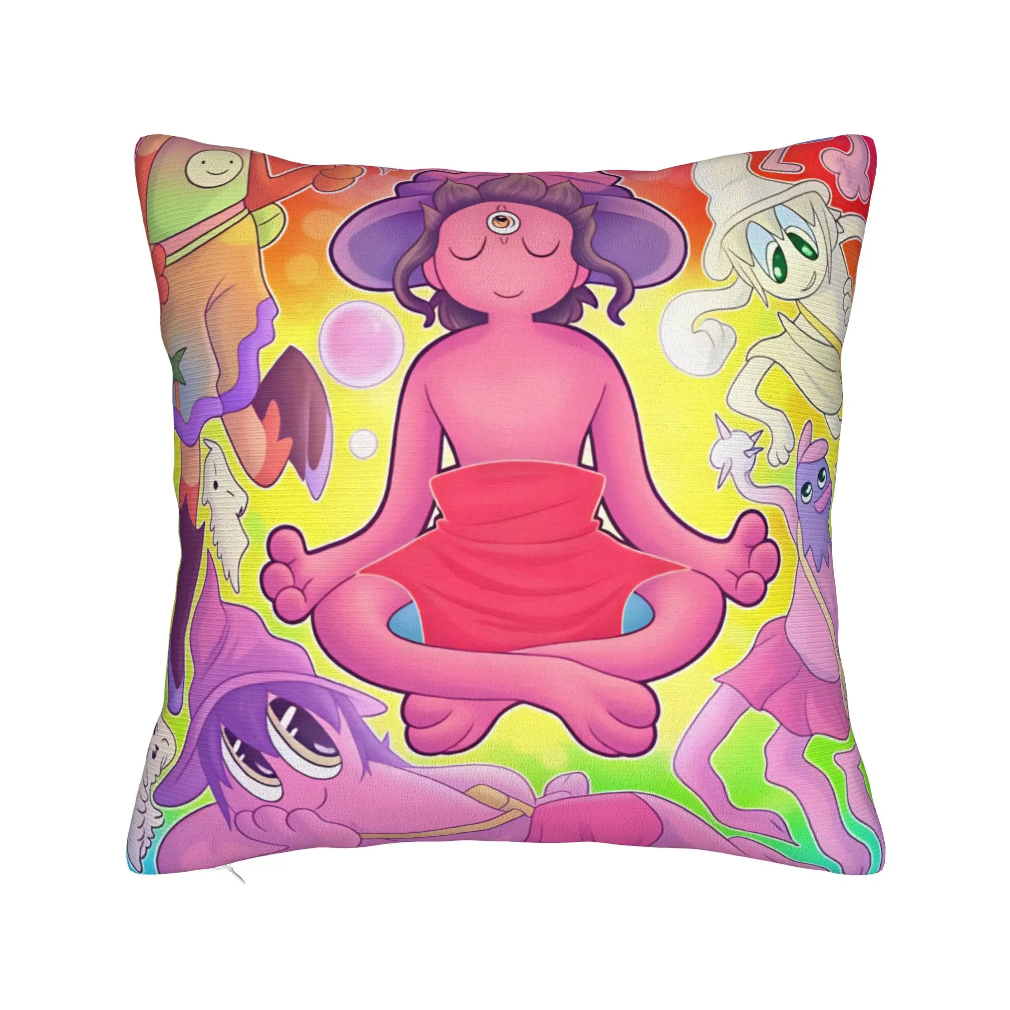Pillow Case Cartoon M-Midnight Gospel Graphic  Pillow Cover For Couch Sofa Bedroom Novelty Pillowcases