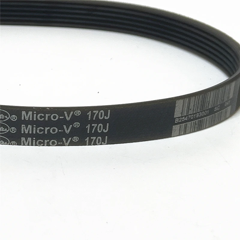 Correa de transmisión de caucho Micro-V Poly V de la serie 6PJ, 125J~690J, con múltiples nervaduras, para maquinaria industrial: herramientas, impresoras 3D, etc.