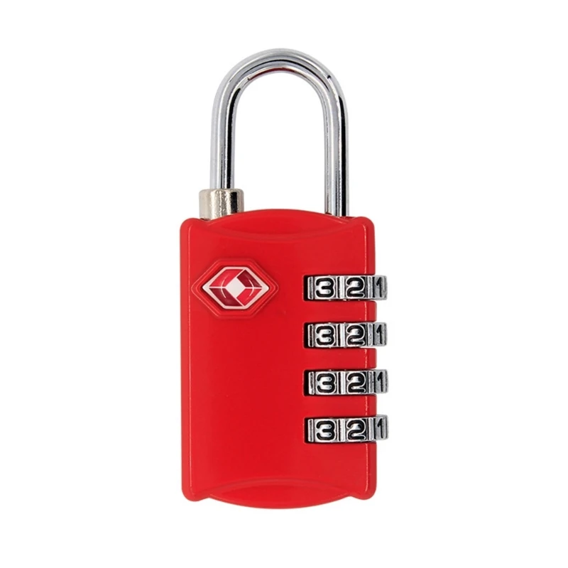 4-Digit Security Padlock Travel Locks TSA Luggage Combination Locks Durable Travel Accessories for Lockers Dropship