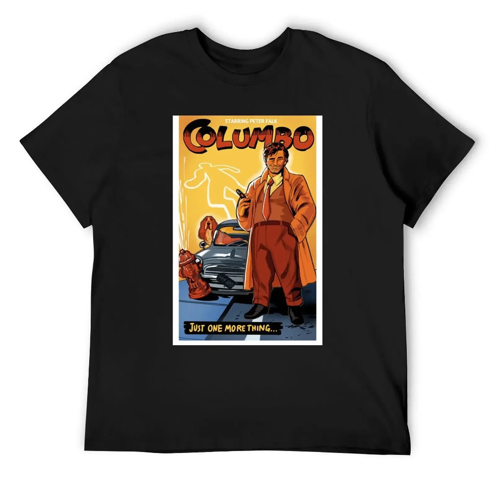 Columbo - Vintage Mockup Poster T-Shirt graphics essential t shirt plus size clothes blue archive t shirt men