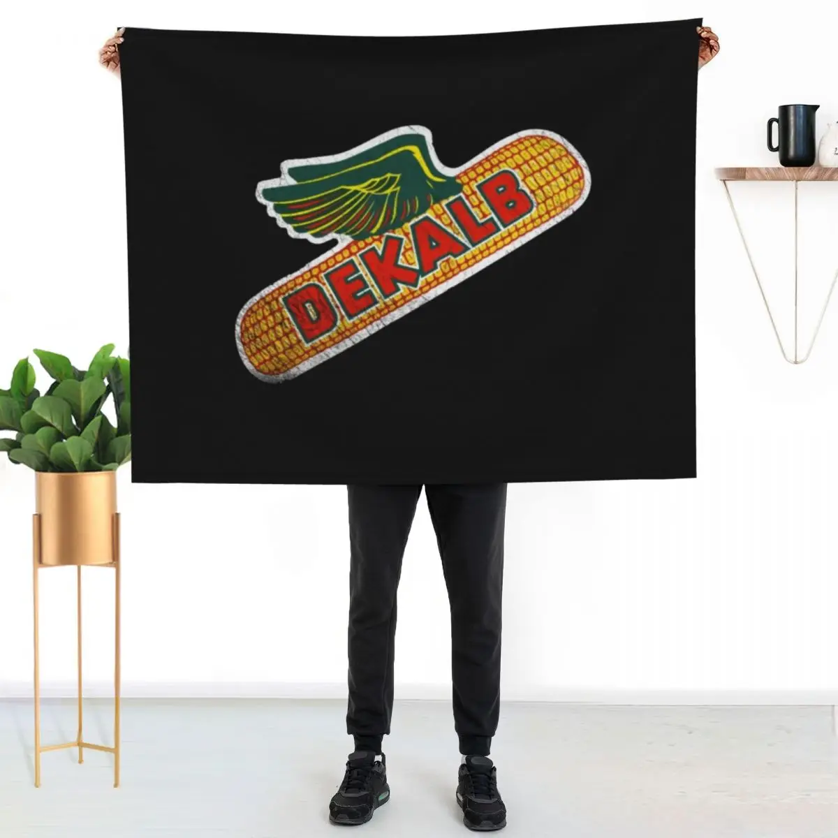 Dekalb Hybrids, Dekalb Corn Seed USA, Throw Blanket Thermal Nap bed plaid Furry anime Sofa Throw Blankets