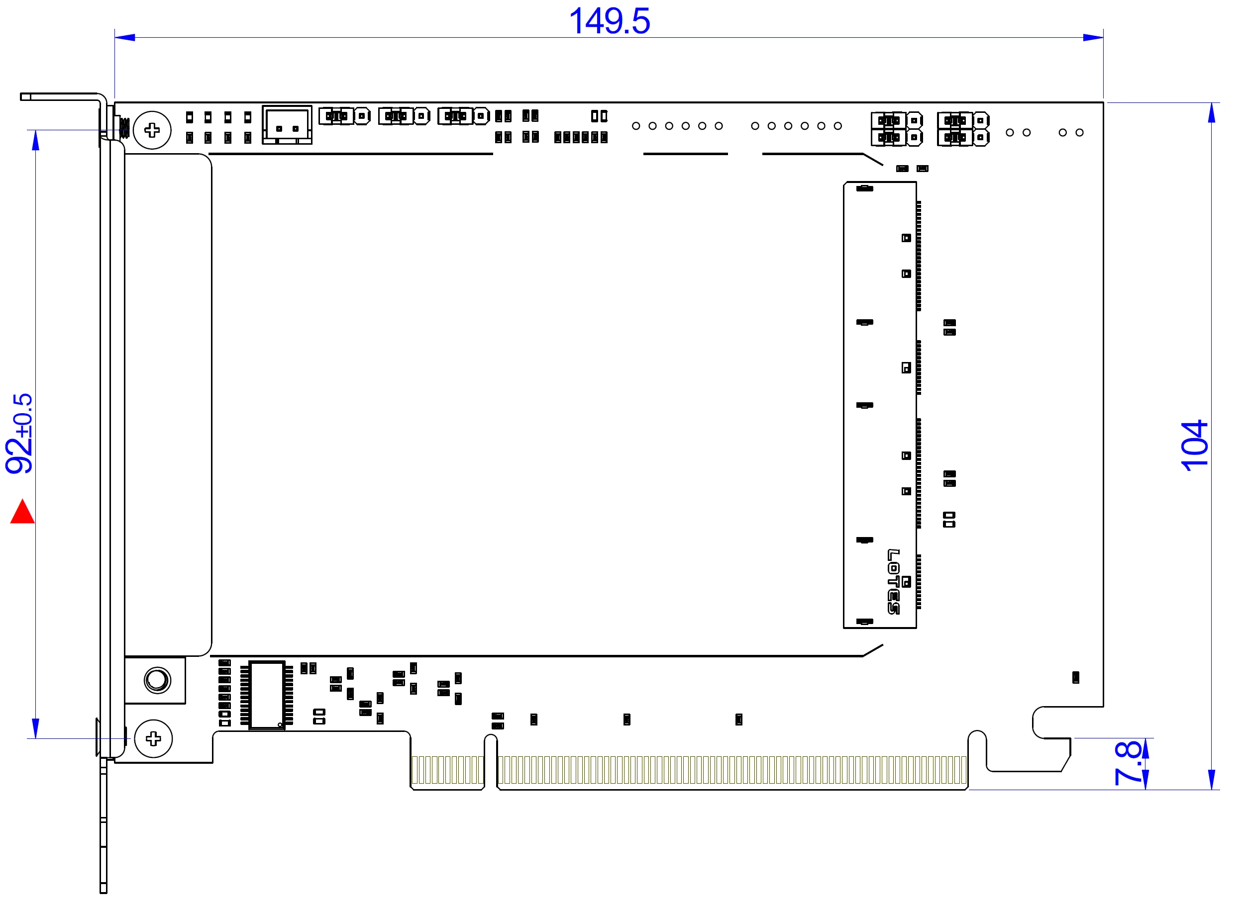 ADT-Link PCIe 4.0 x16 auf OCP NIC3.0 Gen-Z 4C+/SFF-TA-1002 seitliche Adapterkarte, kompatibel mit Gen3/Gen4 Laptop-PC – Detail 15