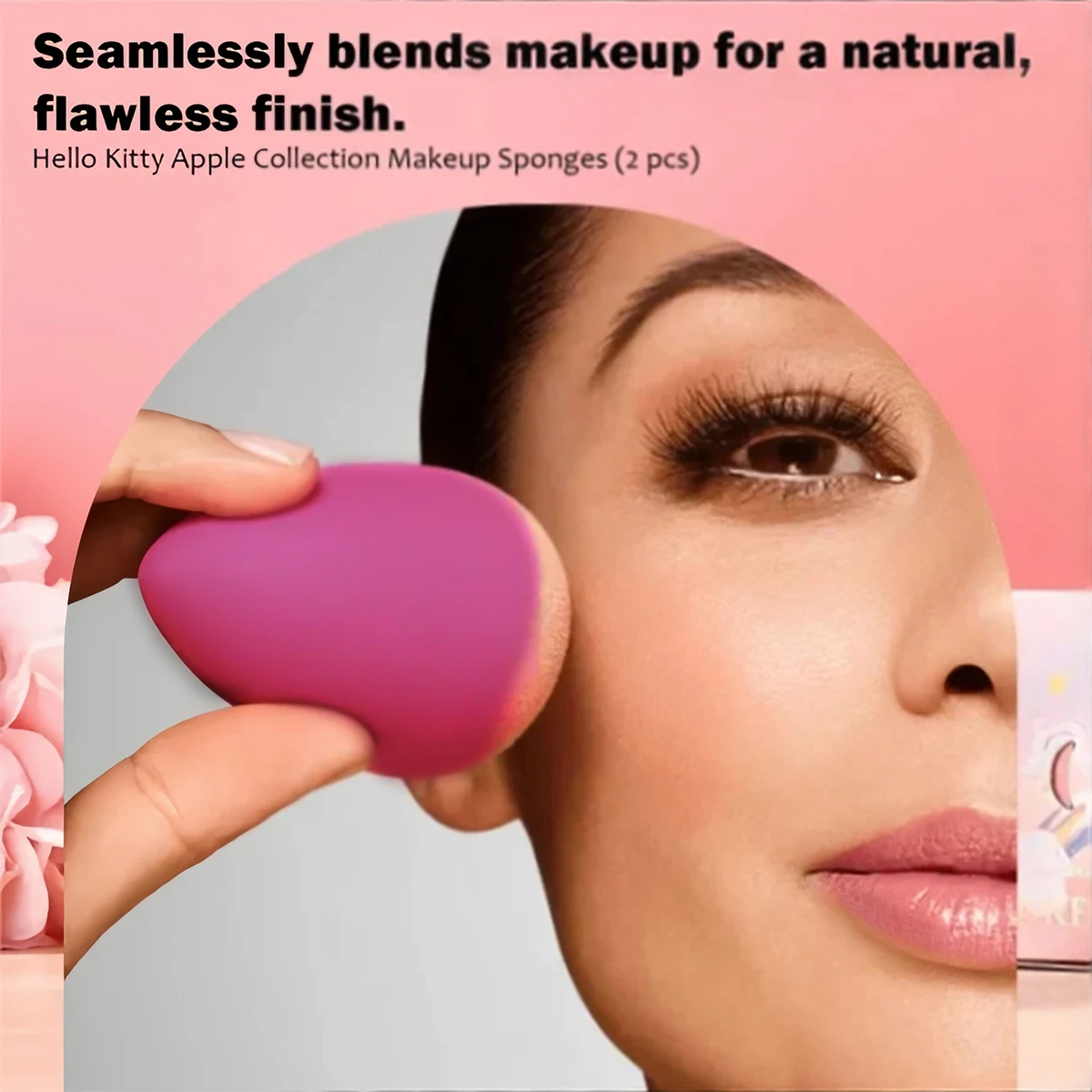 MINISO HelloKitty Apple Season Collection Makeup Egg 2-pack spons poederdons droog nat combinatie