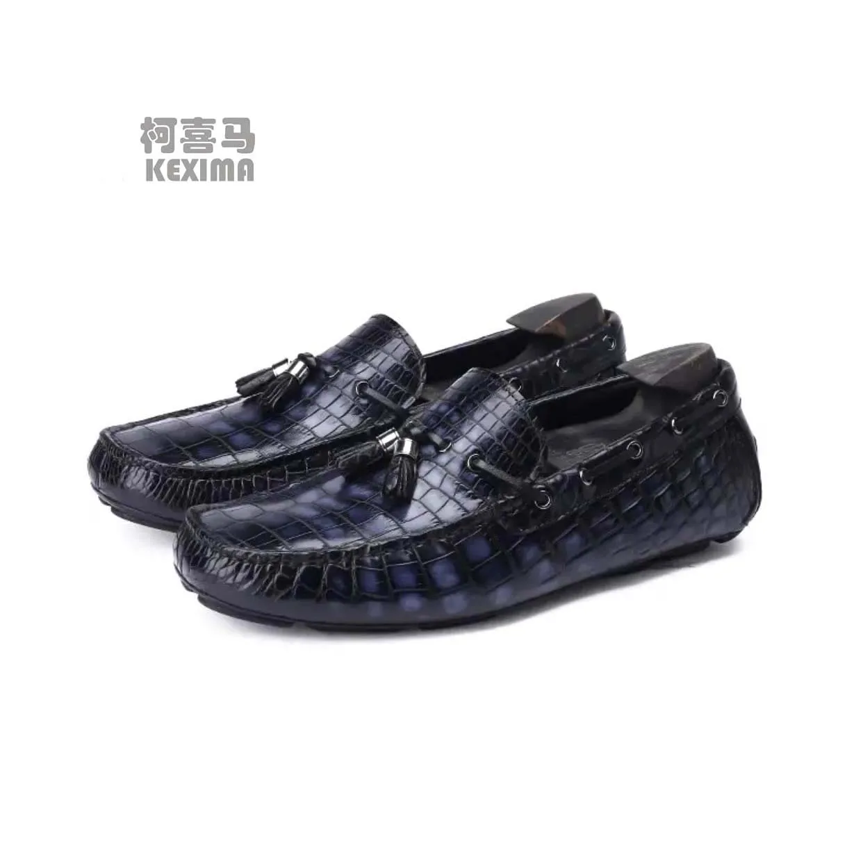 shenzhuangsanbao new arrival men crocodile leather shoes male crocodile shoes