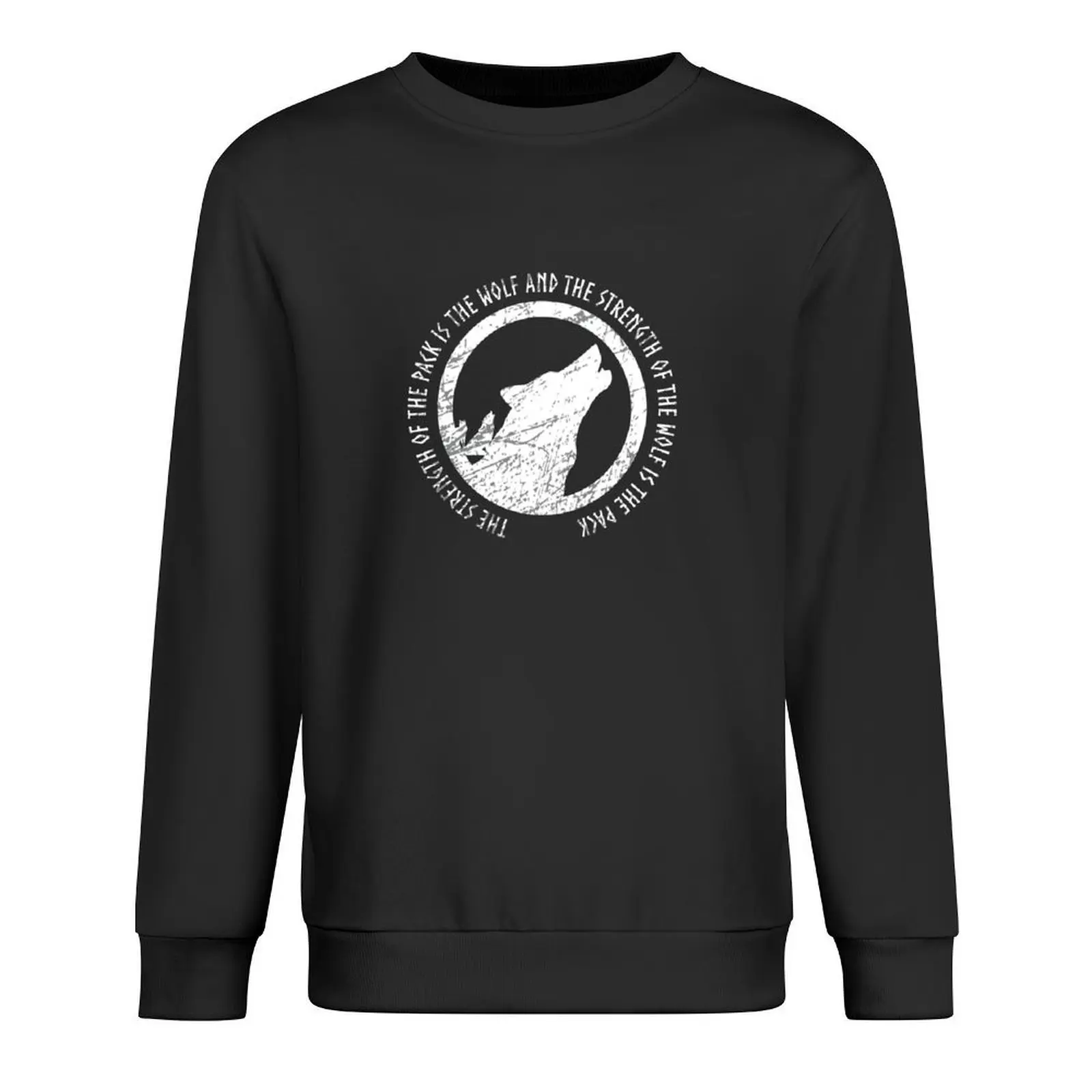 

Wolf Pack Strength Pullover mens clothing male clothes autumn men clothes new sweatshirt