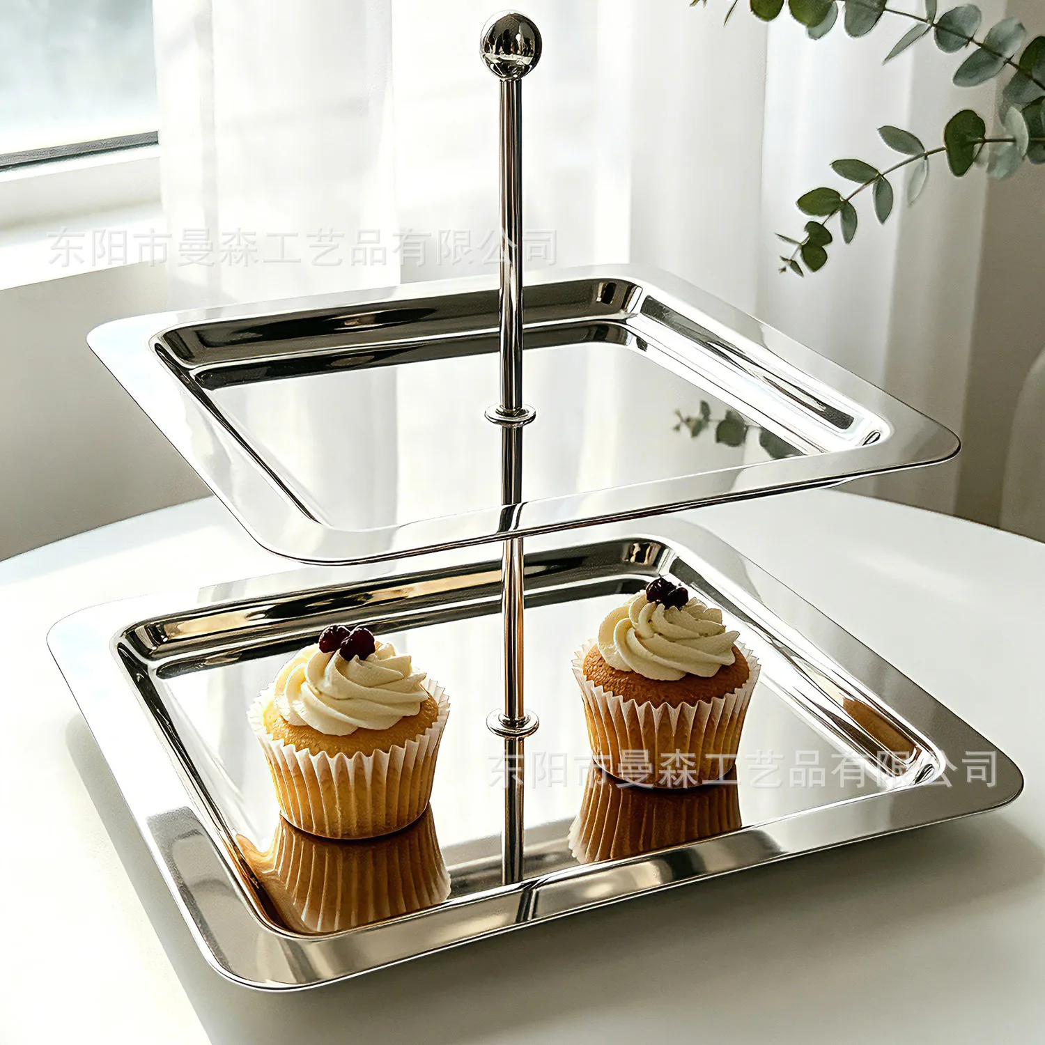presentoir-a-desserts-multicouche-en-acier-inoxydable-plateau-carre-double-couche-pour-fruits-gateaux-et-snacks-ideal-pour-l'export