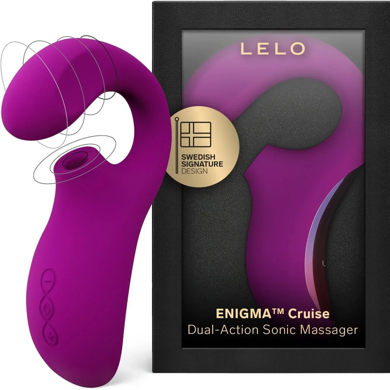 

LELO Enigma Cruise Clitoral G-spot Stimulator for Women Waterproof w/ 8 Vibrating Patterns, Female Clit Massager Adult Sex Toys