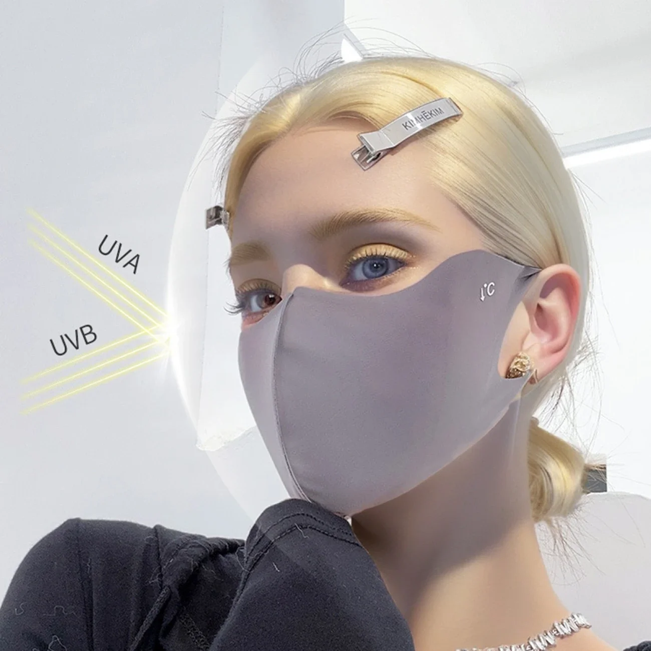 Cooling Mask for Women Men Ice Silk Driving Summer Face Cover Lightweight Washable Breathable Cycling Sun Mask UV Protection