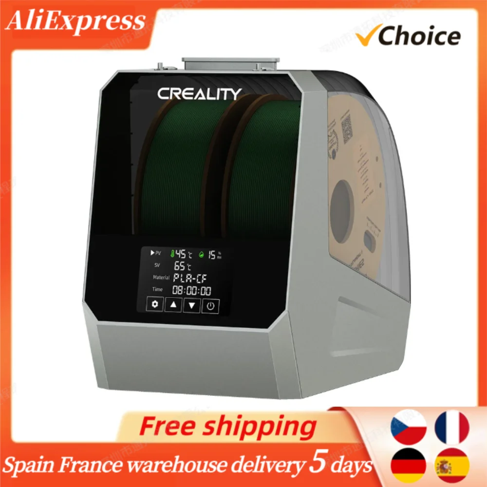 Creality Space Pi Filament Dryer Plus 3D Printer Upgraded Filament Dehydrator Storage Box with Advanced PTC Heating Technology