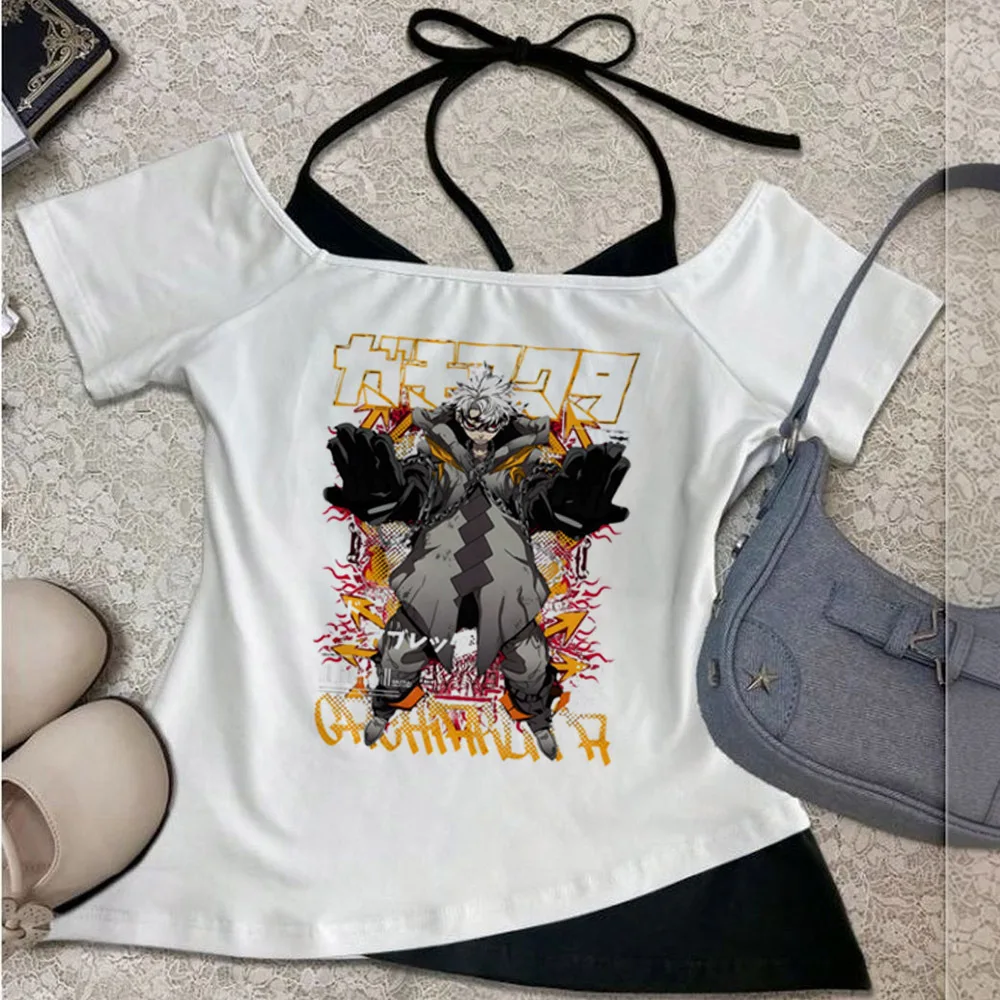 Gachiakuta cropped top ladies japanese clearance sales y2k anime party t shirt cheap cute grunge jojifuku funny