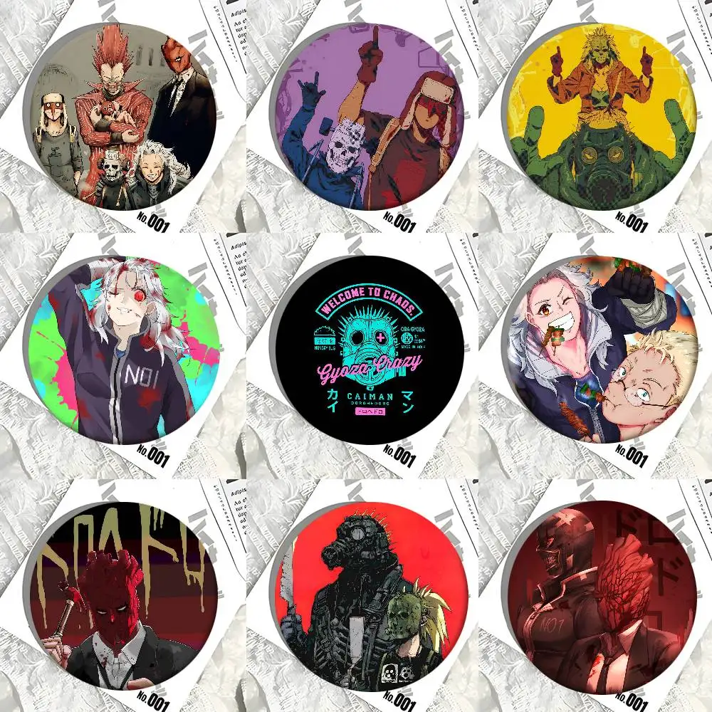 Dorohedoro Anime Rundes Abzeichen Kreative Brosche Kleidung Rucksack Accessoires Anstecknadel