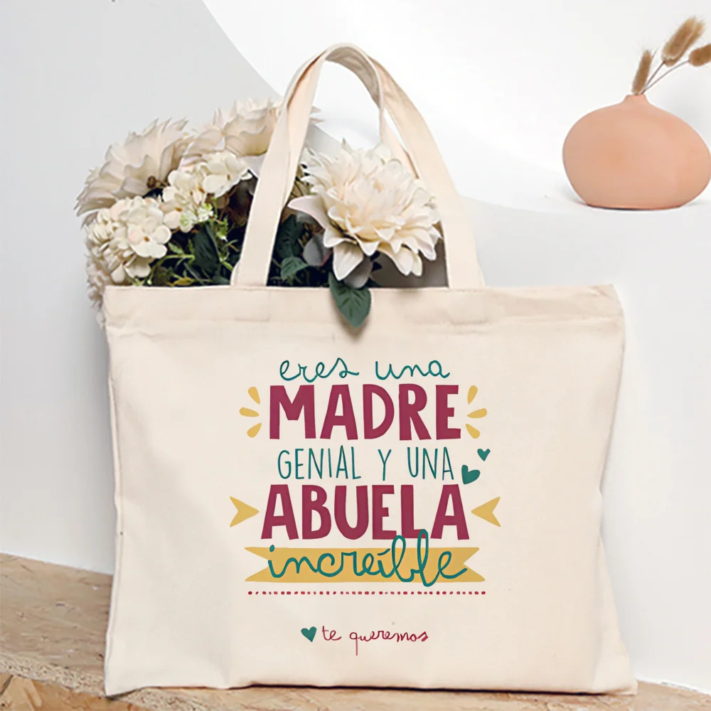 La mia persona preferita è chiamata la mia nonna Borsa tote con stampa Borsa portatile di grande capacità Regalo per la festa della mamma per la