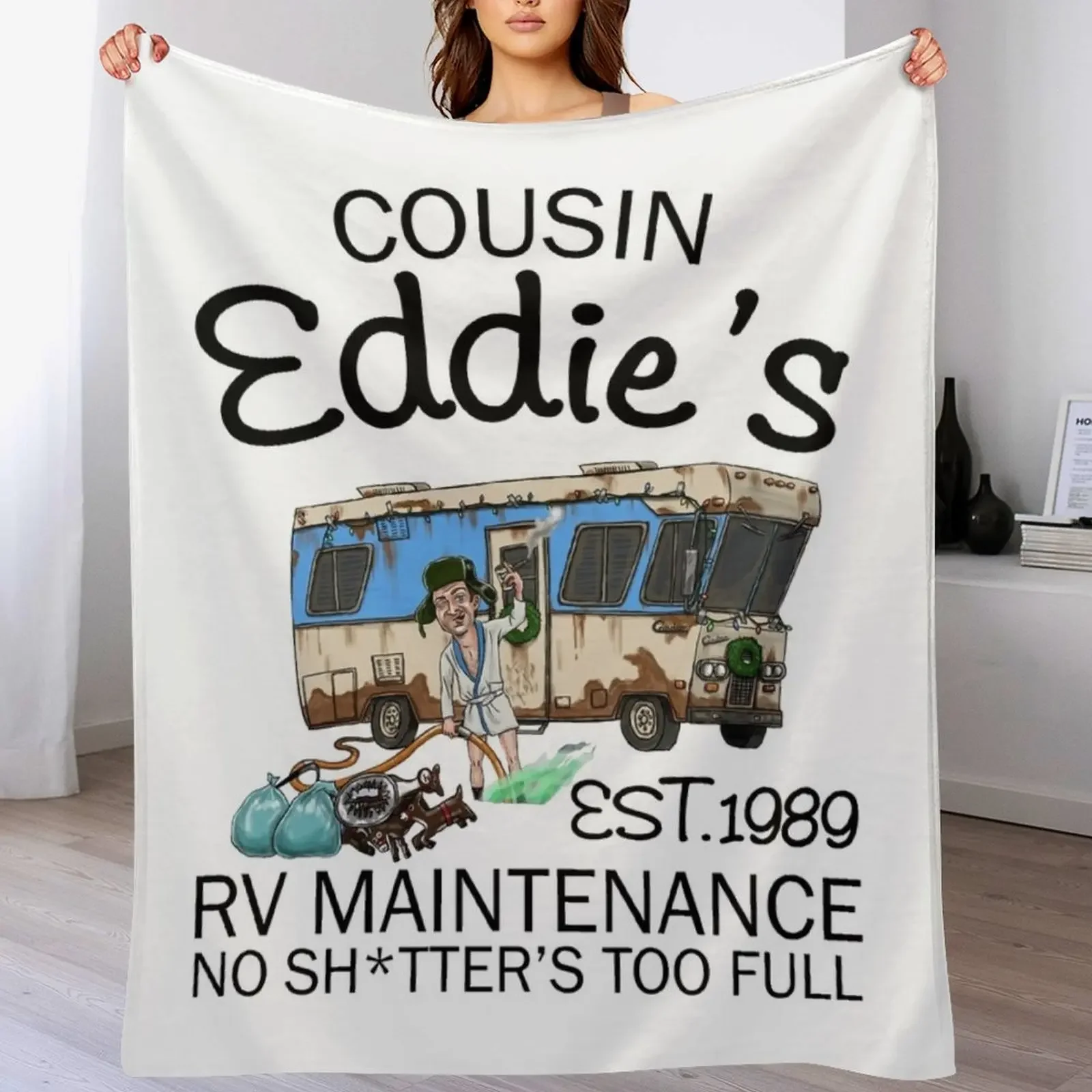 Cousin Eddie Throw Blanket Soft Warm Blanket Gift for Grandparents
