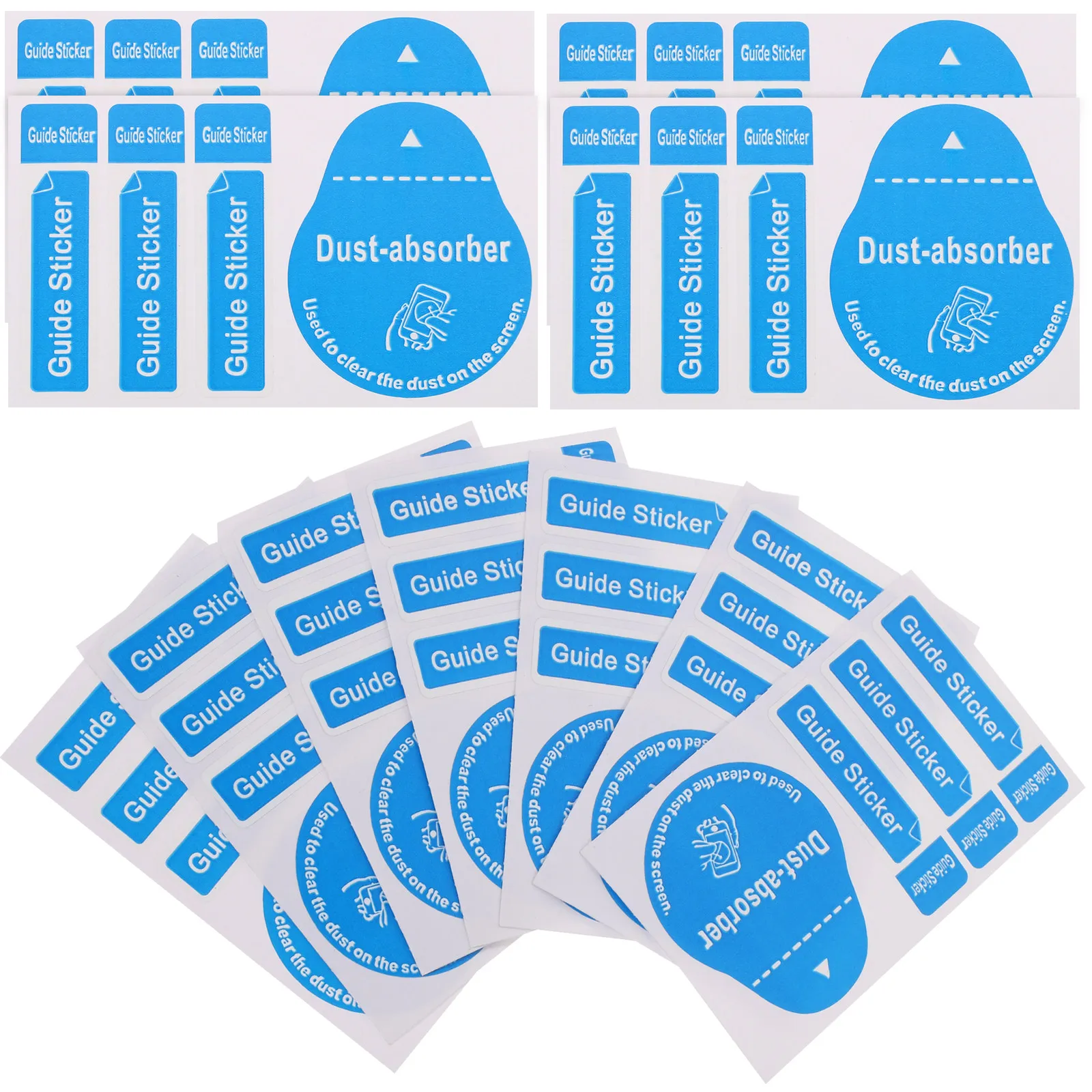 400Pcs Phone Screen Dust Absorber Sticker Premium Adhesive Dedust Cleaner for Smartphones LCD Tablets Laptops Glasses Optics