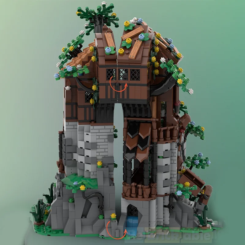 2178 قطعة MOC وولف S الكنز تروف القلعة نموذج اللبنات لعبة العمارة تجميع هدايا عيد الميلاد فكرة إبداعية للأطفال