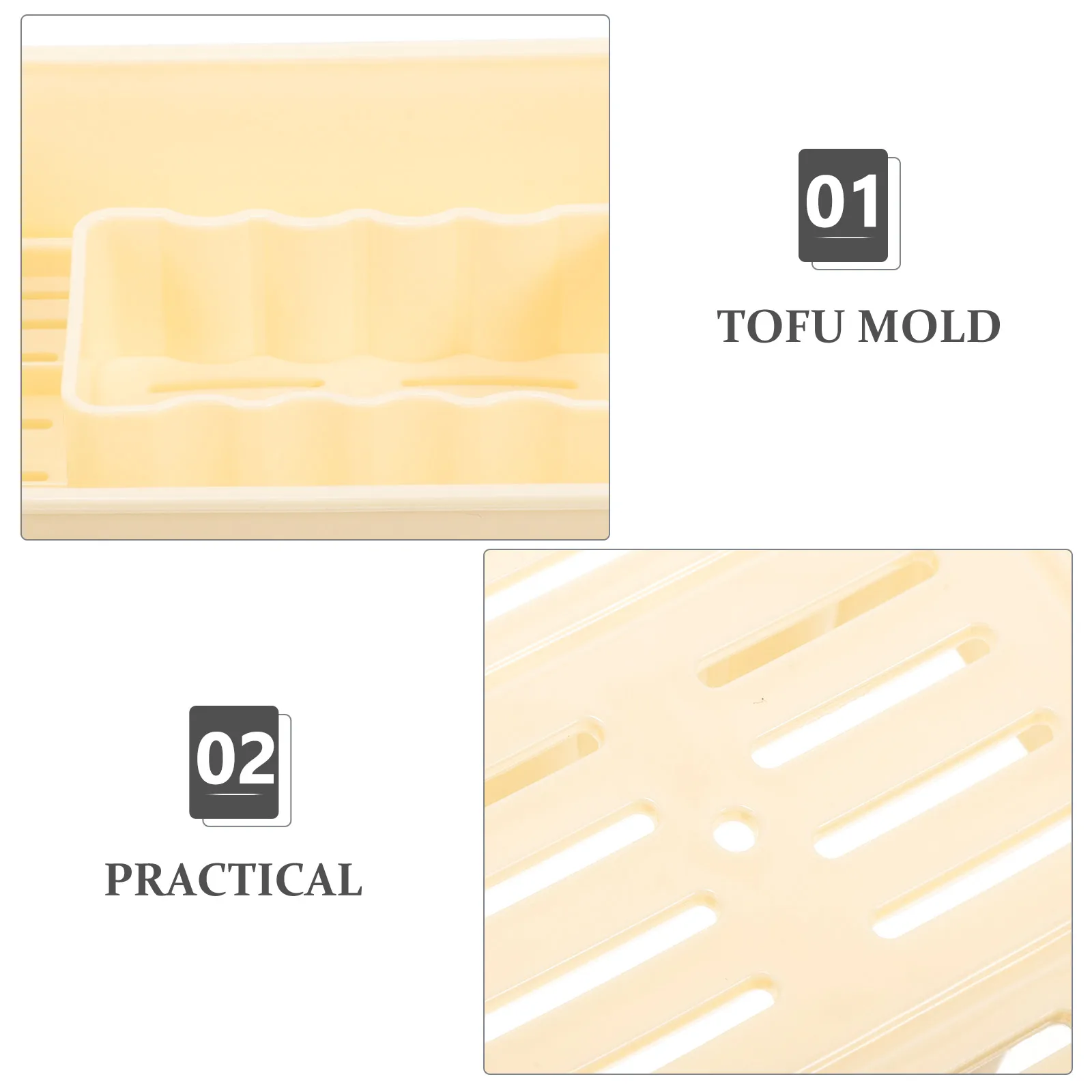 3 Set Tofu Maker Cheesepress Molds Tofu Press Tool Homemade Cheese Maker Butter Tools Kitchen Tofu Press Mould Making Tool