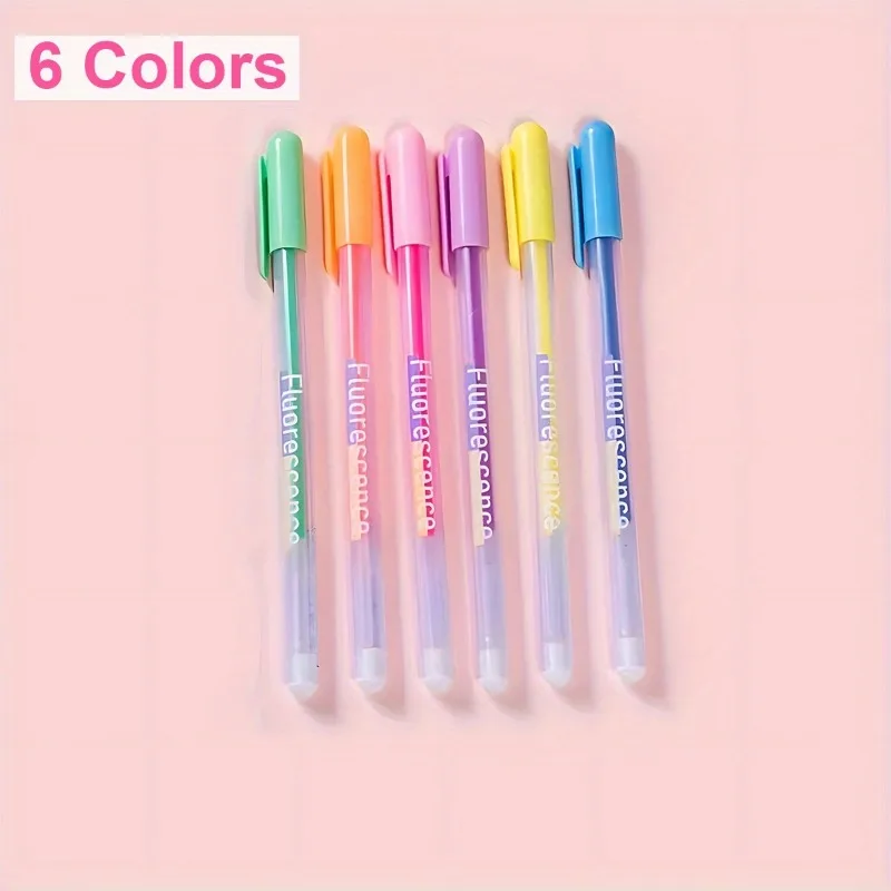 12/6本パステルカラーゲルペン、スケッチ/描画/書き込み用蛍光カラーマーカー、アーティスト&オフィス用品