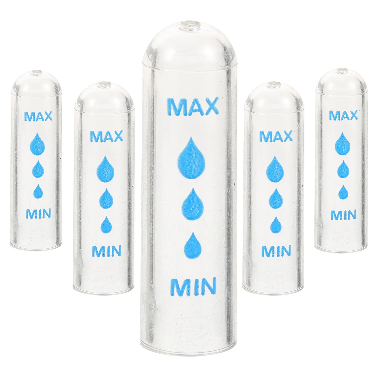5Pcs Water Level Indicator Caps Clear Protective Float Covers Replacement Accessories for Plant Water Gauge Floating Cap