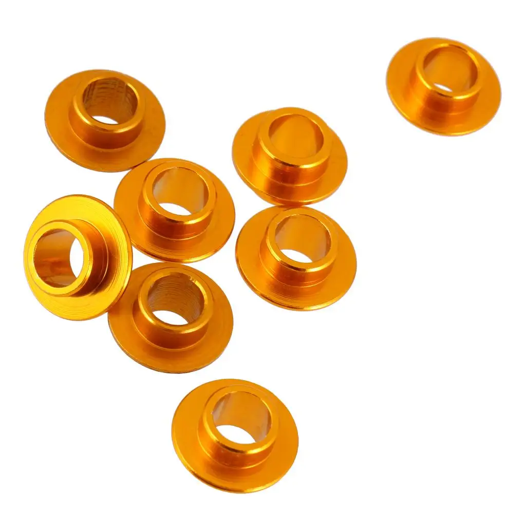 High Durability Skate Bushings Set Aluminum Bearing Spacers Inline Skate Parts Gold for Standard Skates