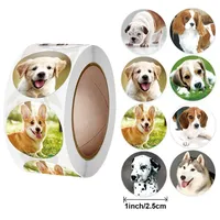 50-500pcs Kids Reward sticker  puppy dog Pattern encouragement stickers for Teachers Cute Animals Stickers Stationery Stickers