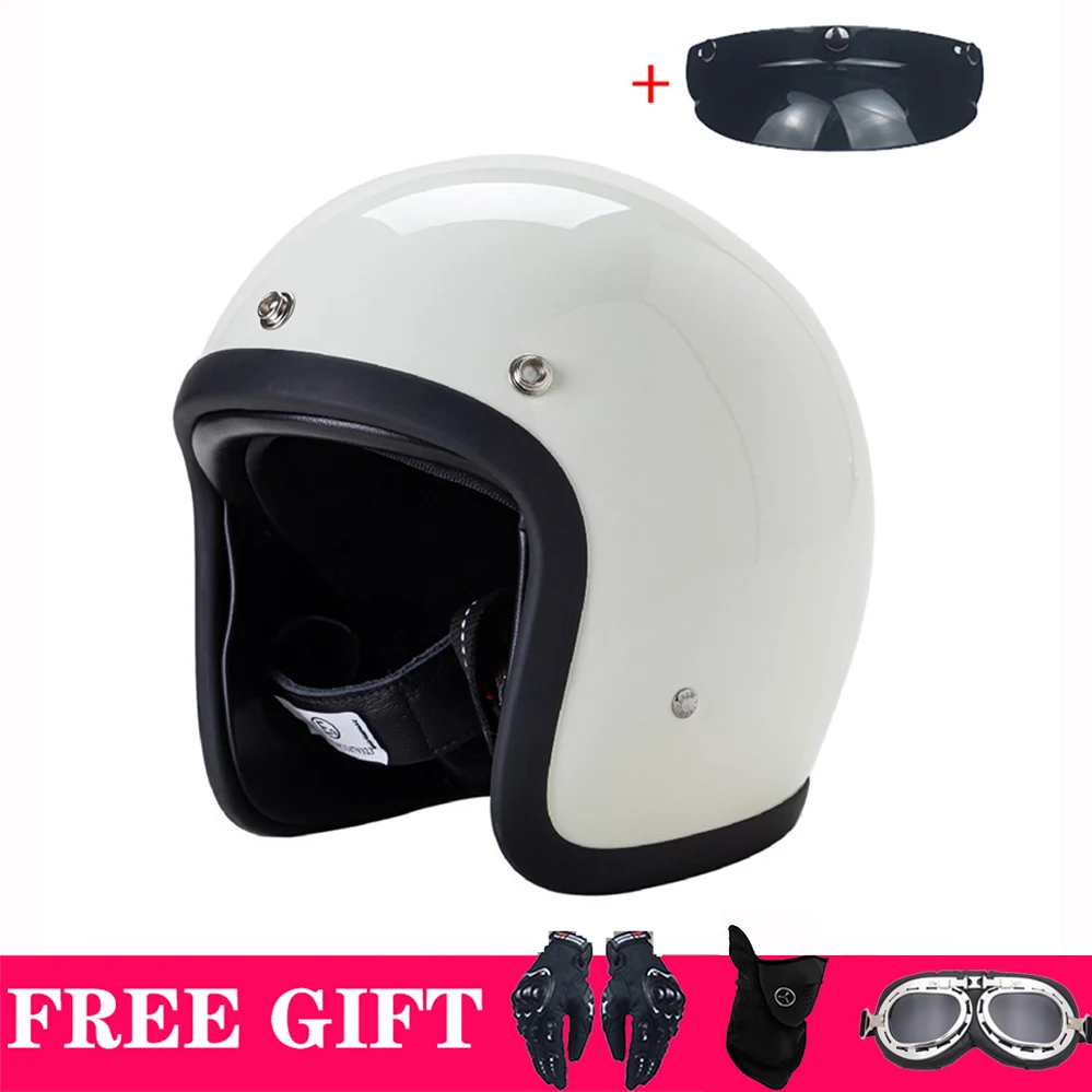 Fashion Retro Motorcycle Jet Korea Style Open Face Helmet Japanese Style Small Shape Motorbike Helmet TT&CO Serial 500TX Helmet