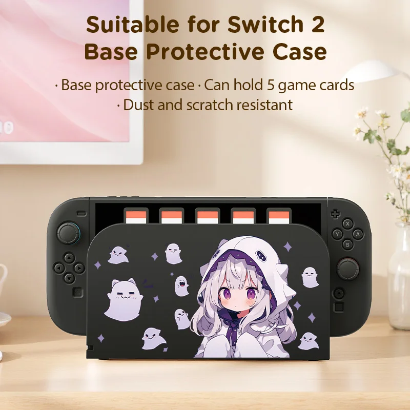 Suitable for Switch2 card base shell, cassette storage + body protection two-in-one, can store 5 game cards