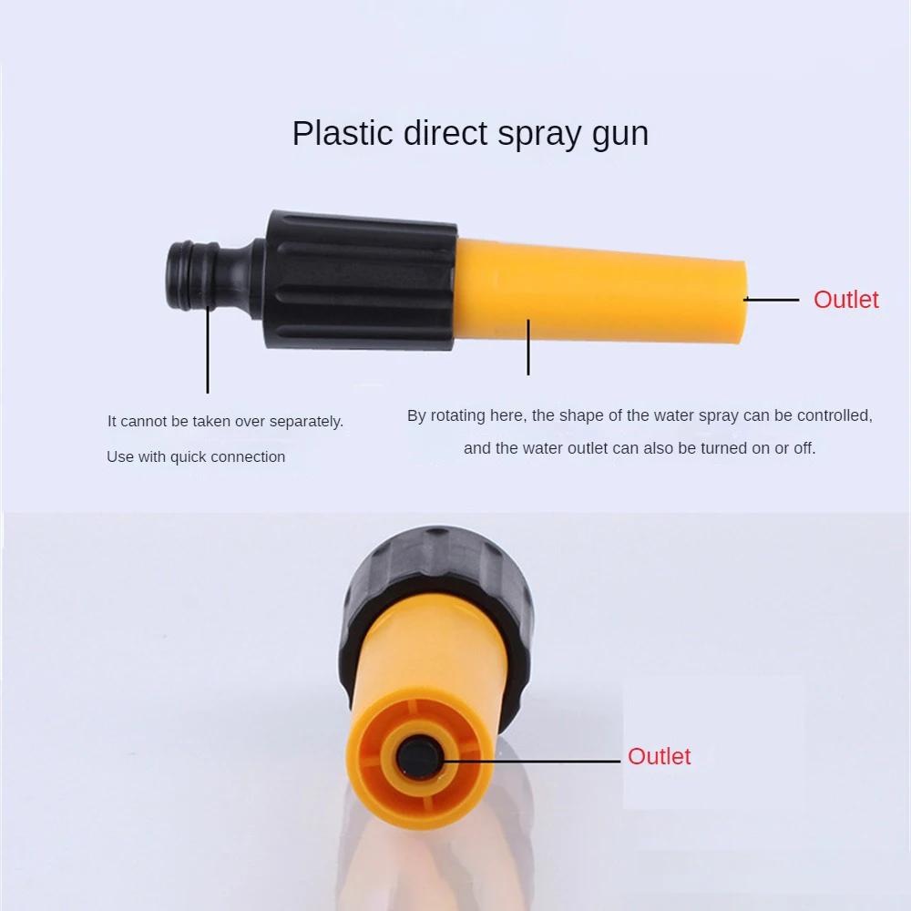 Hand Sprayer Gun Fall-proof Versatile Single Plastic Multifunctional Watering Pipe Nozzle Convenient Durable 1333cm Spray Nozzle