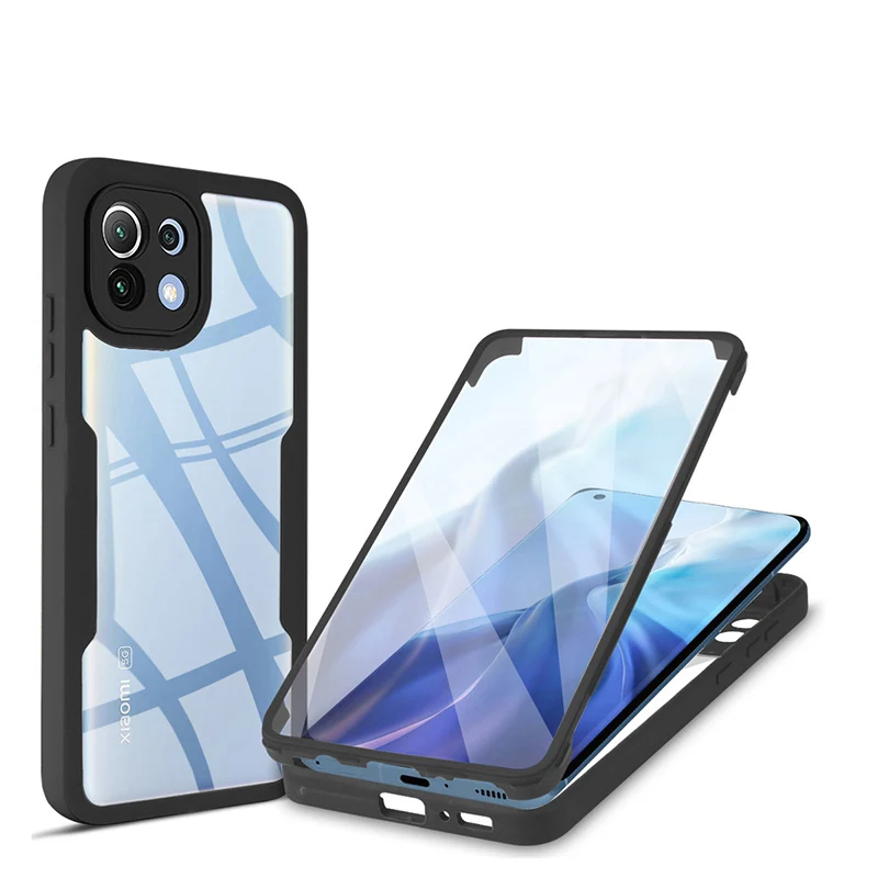 360 Full Body Screen Protector Transparent Fall Für Xiaomi 11T 12T Pro Stoßfest Telefon Abdeckung Für Mi 11 12 13 lite