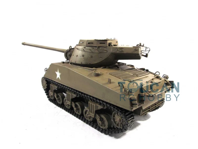 Mato KIT RC Tank Metaal 1/16 Schaal Legergroen M36B1 Destroyer Infrarood Battle Barrel Terugslag RC Mdoel 1231 TH00678