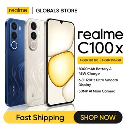 [In Stock] realme C100x Smartphone 8000mAh Battery 45W Charge 6.8