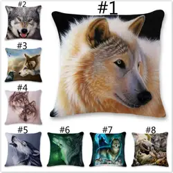 Home Decor poszewki na poduszki samochód Animal Wolf poduszka na sofę poduszka do sypialni