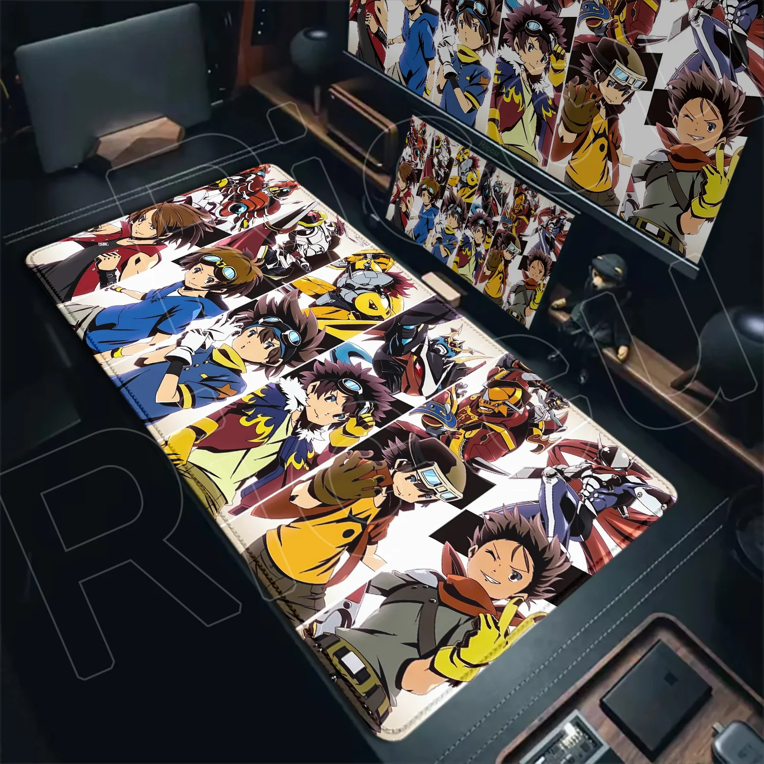 

Kawaii Anime Digimon Mouse Pad Gamer Desk Mat Gaming Mousepad Accessories Keyboard PC Anti-slip Laptop Deskmat Computer Mats Rug