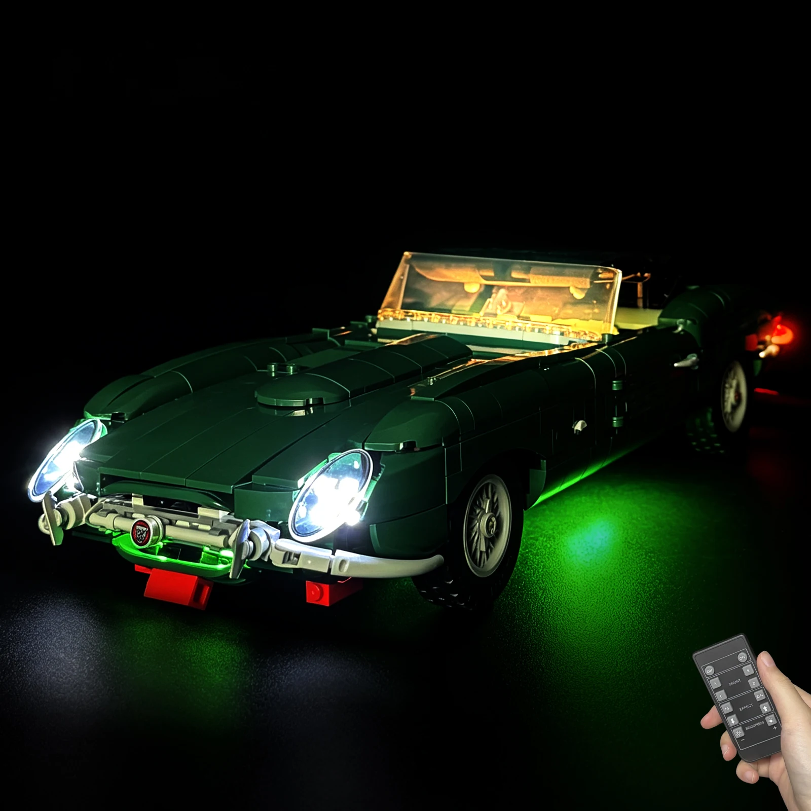LYBMTWF LED-Beleuchtungsset Kompatibel mit Lego 11381 Jaguar E-Type (Modellbausteine nicht enthalten)