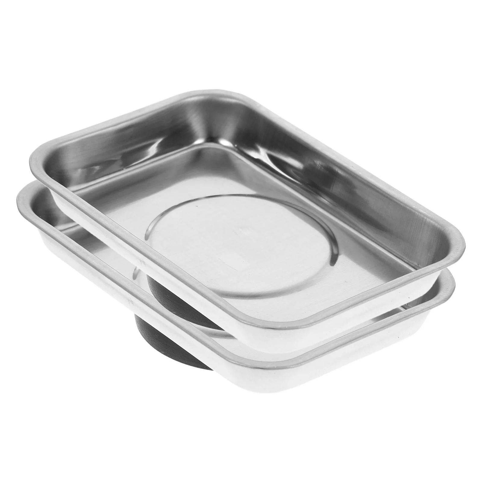 2 stuks magnetische opbergbak roestvrijstalen magnetische onderdelenbak voor monteur kleine onderdelen organisator werkplaatsaccessoires