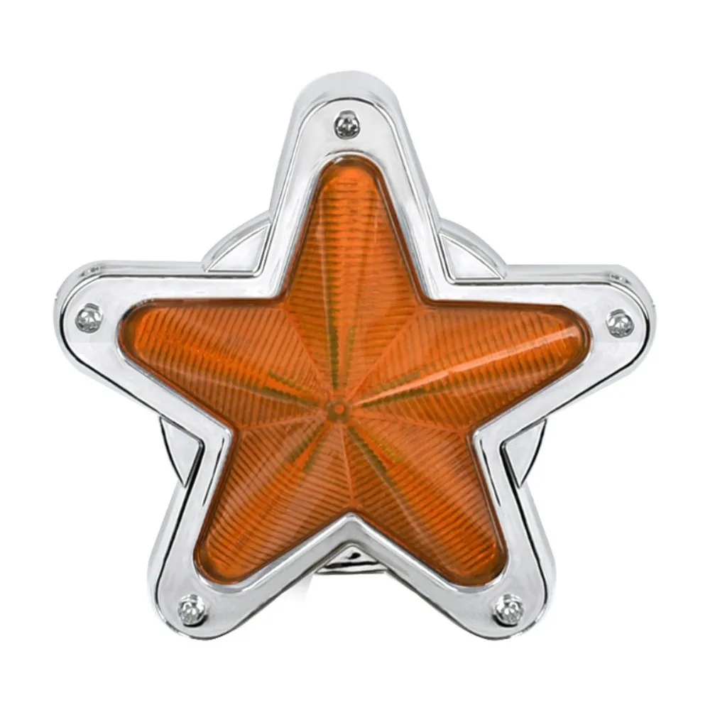 

Креативный 24 В пятиконечный звездный фонарь для грузовика, светодиодный универсальный сигнальный фонарь для грузовика, боковой габаритный фонарь, декор автомобиля