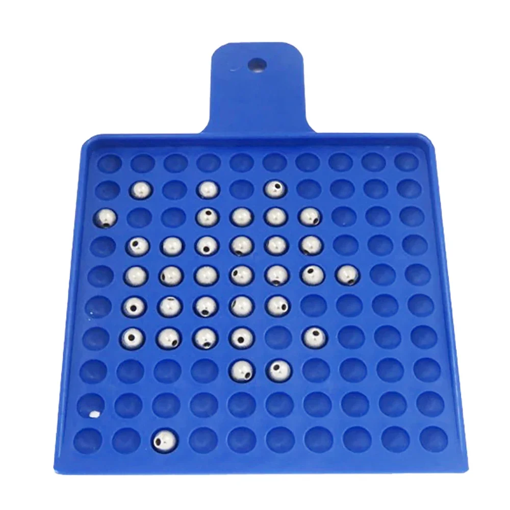 Round Jewelry Beads Counting Board 100 Holes Quick Counting Tray For Gemstone Pearl DIY Necklace Crystal  Amber Jade Counter Box