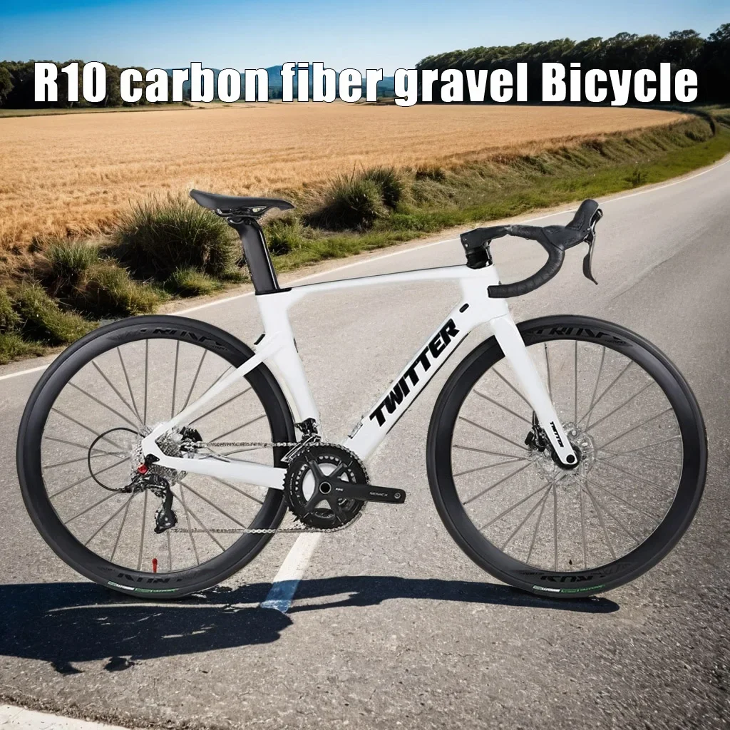 R10 carbon fiber road bike TRP line oil dish Road Racing bicicleta lightweight 24 speed gravel Bicycle carbon fiber handlebar