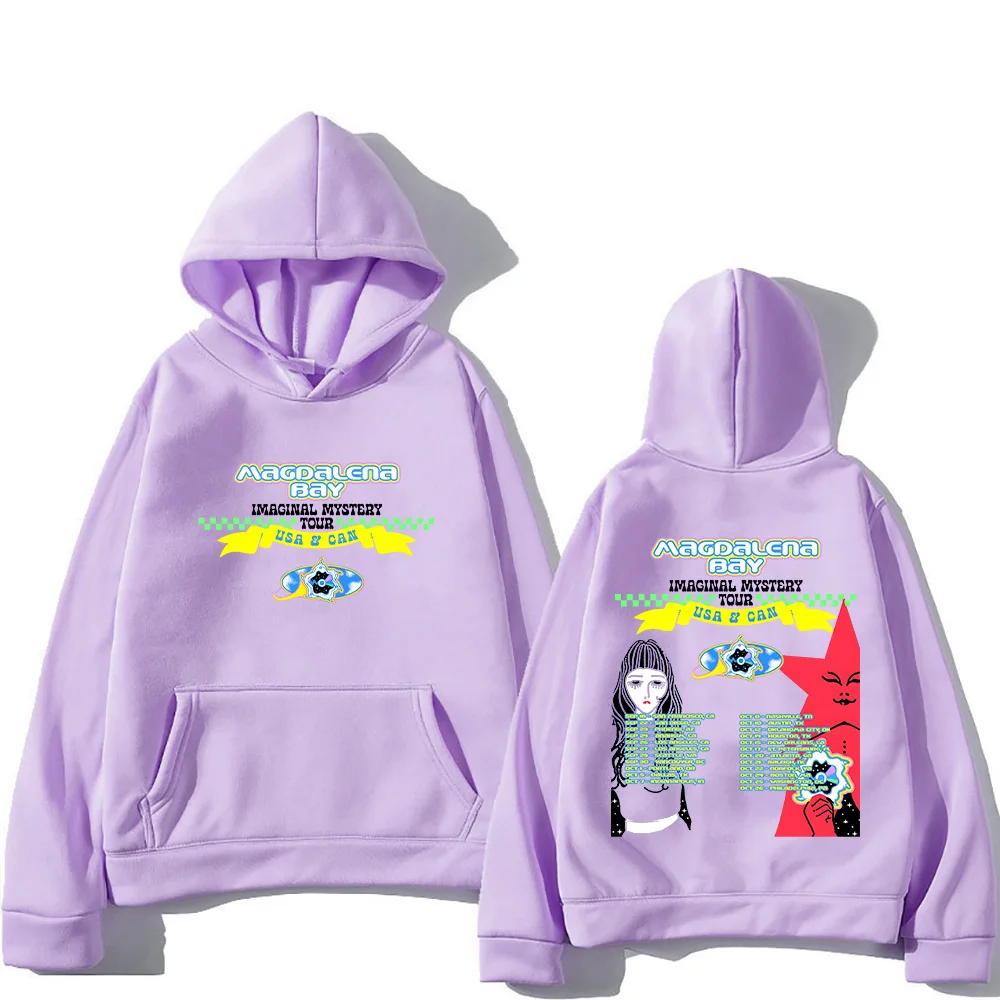 Bluzy z kapturem Magdalena Bay Imaginal Mystery Tour, nowa estetyka Harajuku, modne bluzy damskie i męskie, wysoka jakość.