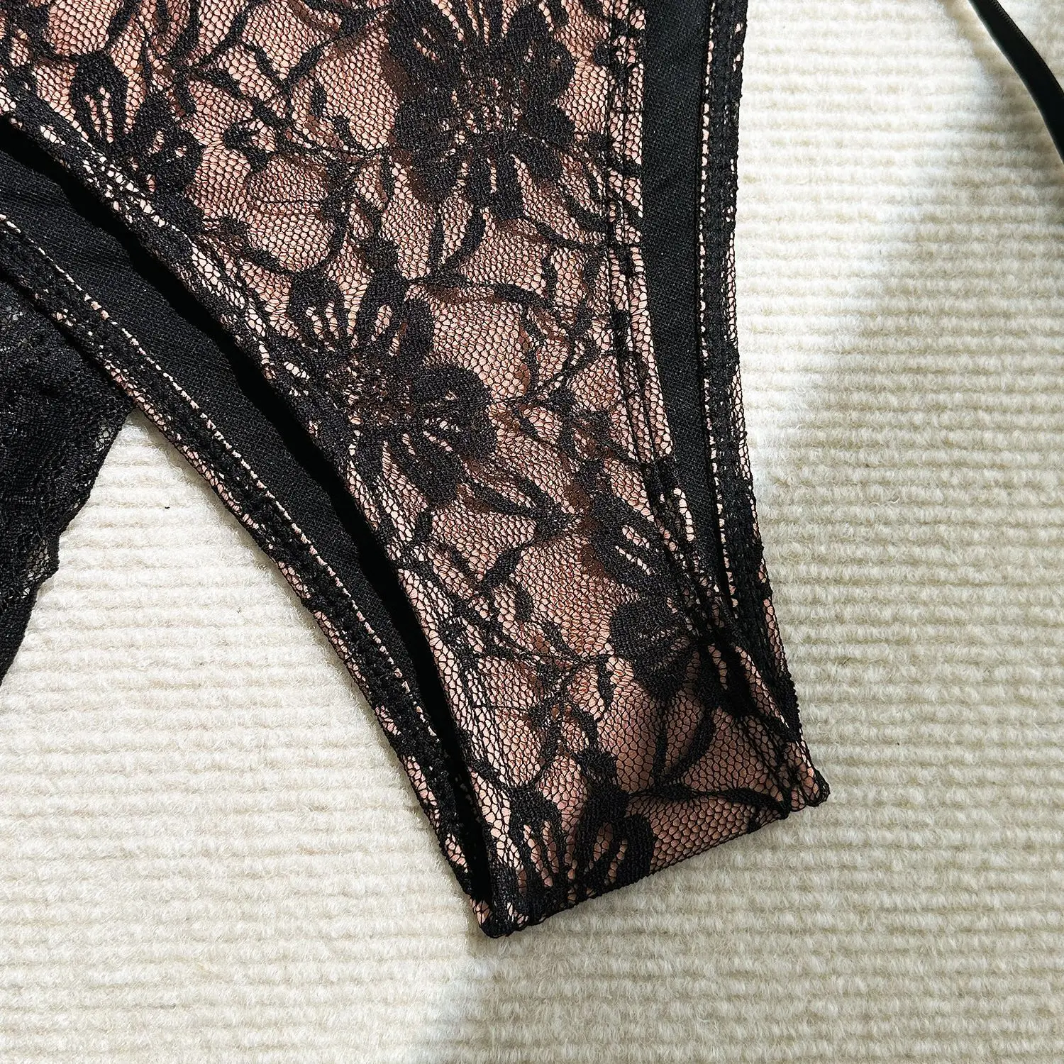 Biquíni com alça de renda, conjunto de três peças de maiô feminino com sarong, roupa de banho feminina, roupa de praia, biquine brasileiro