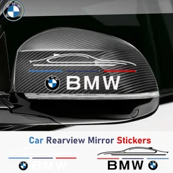 2Pcs Car Styling Decal Rearview Mirror Body Decoration Stickers Accessories For BMW E36 E46 E53 E90 E60 E93 E87 X1 X3 X5 X7 F30