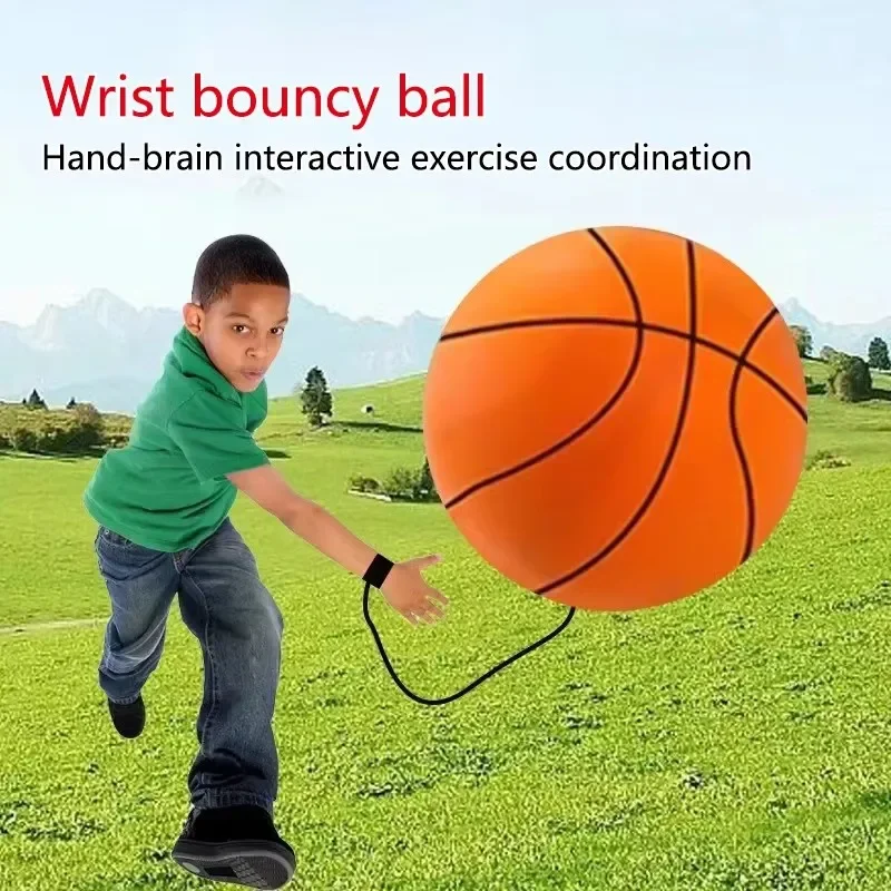 1-10pcs Diameter 6cm Returned Balls Wrist Elastic Ball Wrist Return Ball Hand Throw Back Ball Exercise Coordination Gift