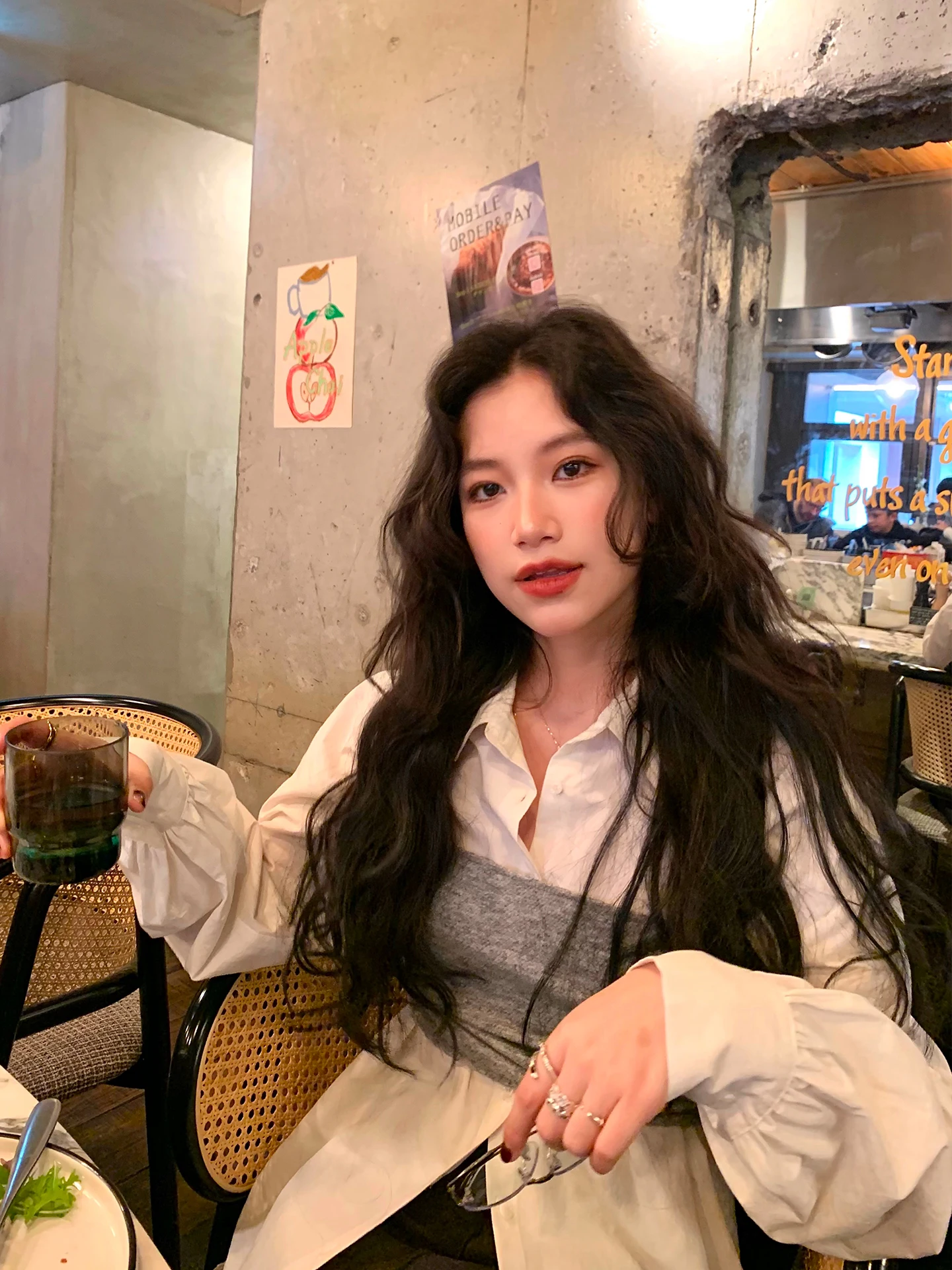 

Комплект из двух предметов: льняная блузка и прямые брюки DaqianwithU, неэластичный, повседневный, модный, женский, с длинными рукавами