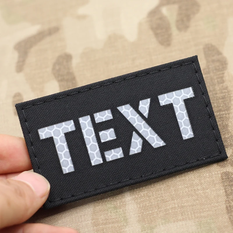 Customize call sign patches your own text patches laser cutting patches custom infrared combat ID patches military patches