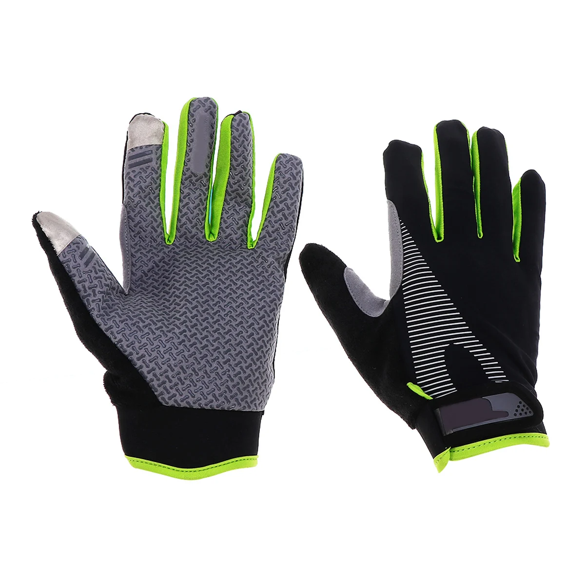 

Anti-Slip Full Finger Mountain Bike Gloves Breathable Shockproof Workout Gloves for Outdoor Cycling Unisex Size L