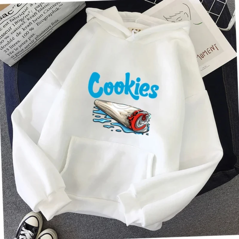 Sudaderas con capucha con estampado de galletas para hombre y mujer, ropa informal de Hip Hop, Punk, gótica, Neutral, ropa de calle, ropa deportiva, 2024Y2K