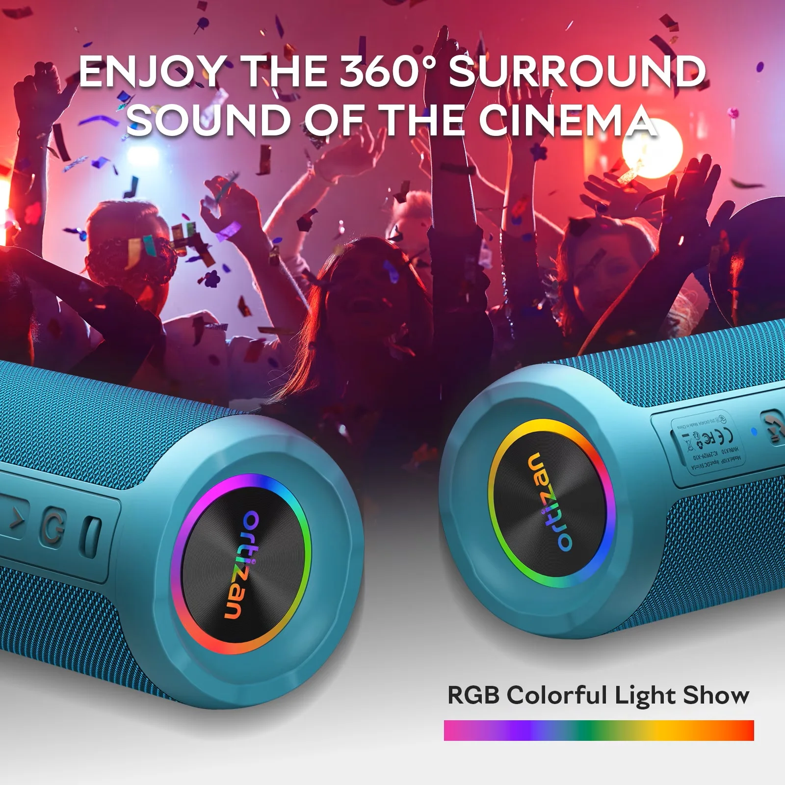24W Waterproof Bluetooth Speaker 6