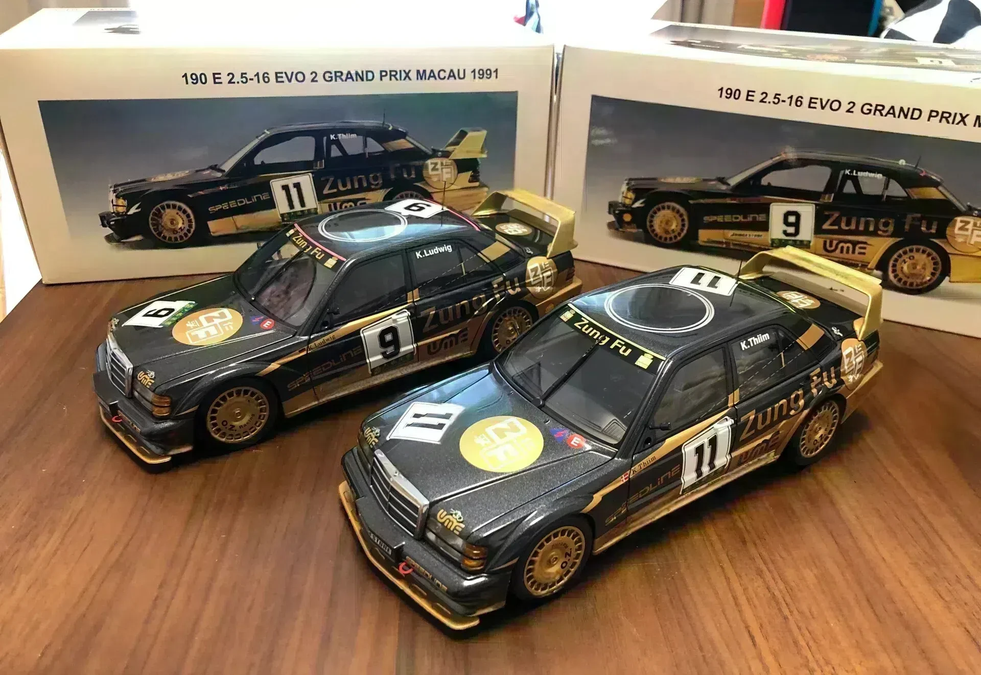 Autoart 1:18 190E EVO2 GRAND PRIX MACAU 1991 Simulation Limited Edition Alloy Metal Static Car Model Toy Gift